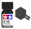 Tamiya X-18 Semi Gloss Black (80018) Enamel Paint